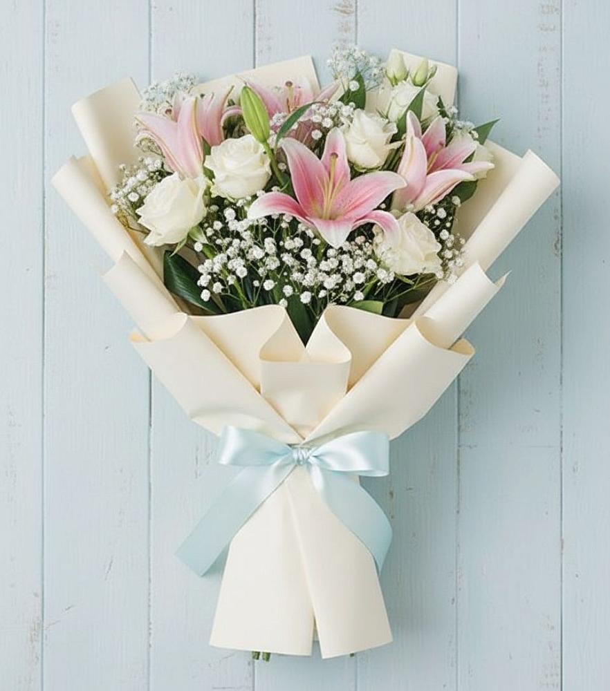 Букет цветов из: Лилии в Литвиново