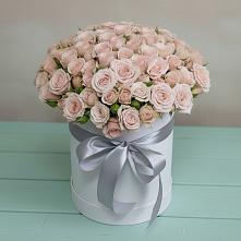 Цветочная композиция из Розы в шляпной коробке #REPLACE_PRED# Литвиново