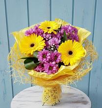 Букет цветов из:  Хризантемы и Герберы в Литвиново