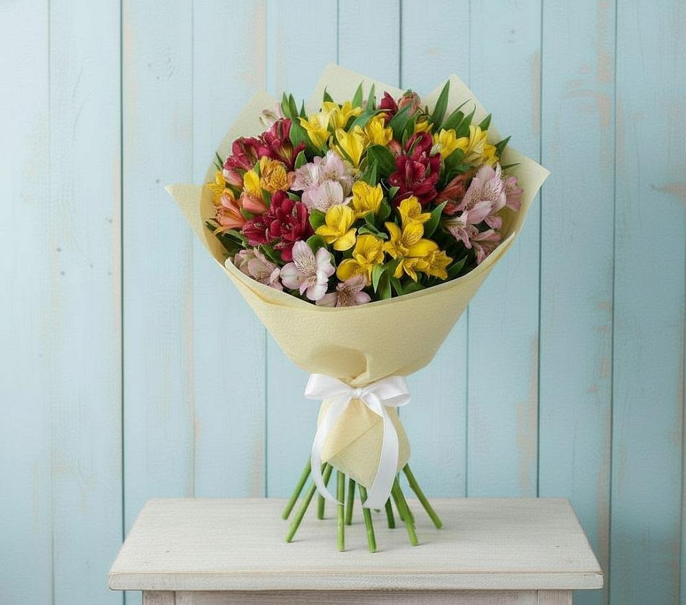 Букет цветов из: Альстромерии в Литвиново