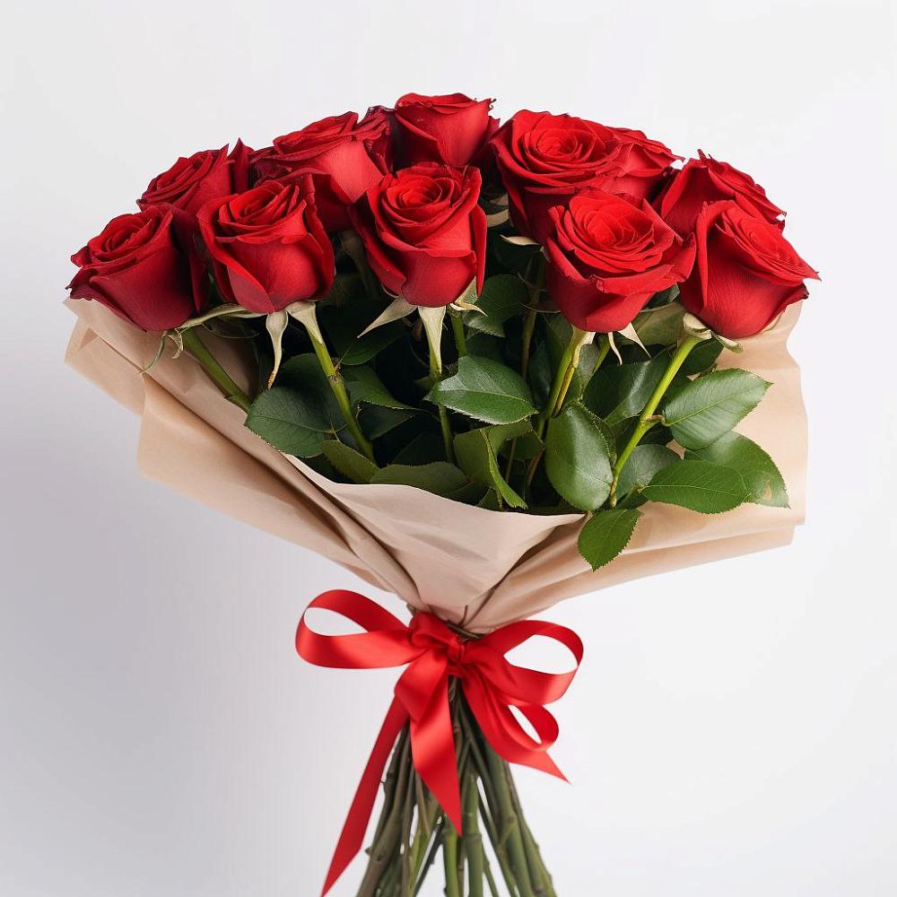 Букет 11 Красных роз Эдлесс Лав в Литвиново