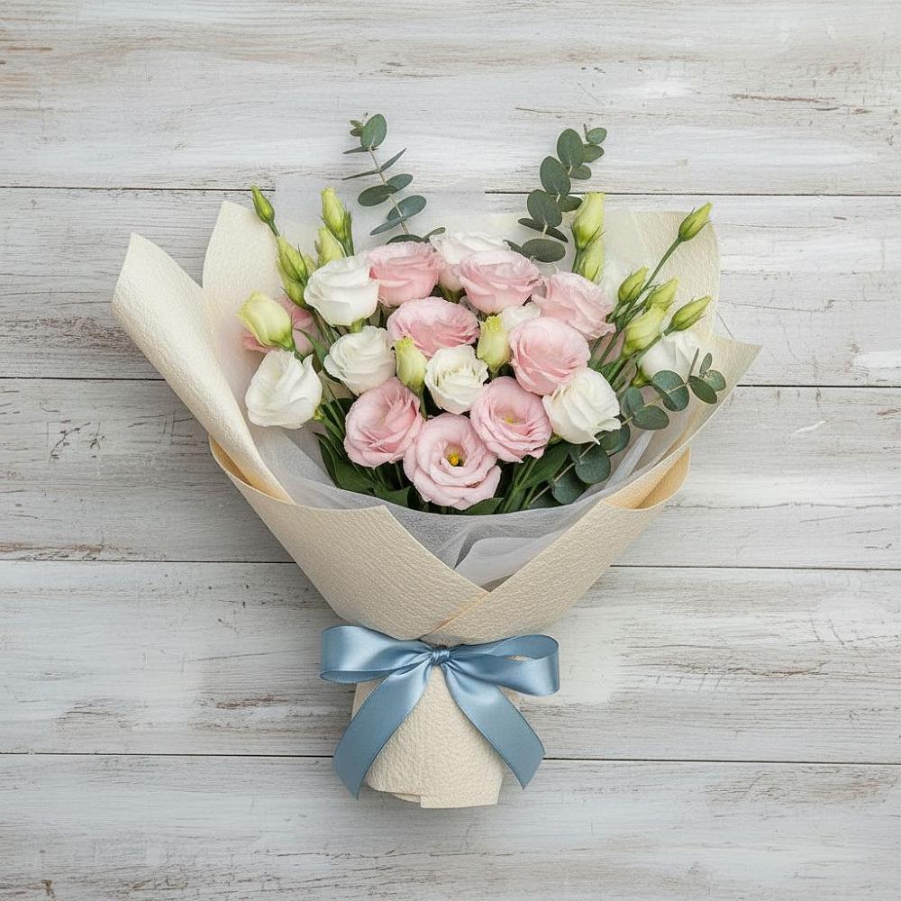 Букет цветов из: Лизиантусы в Литвиново